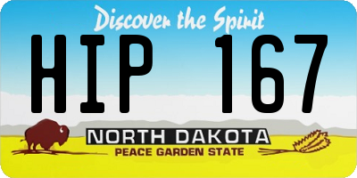 ND license plate HIP167