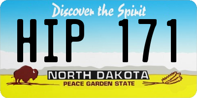 ND license plate HIP171