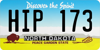 ND license plate HIP173