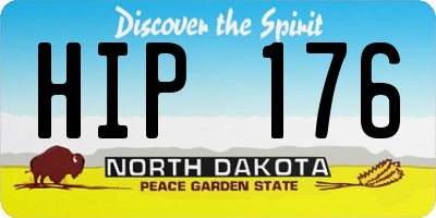 ND license plate HIP176