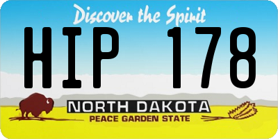ND license plate HIP178