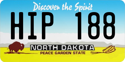 ND license plate HIP188
