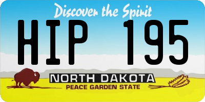 ND license plate HIP195