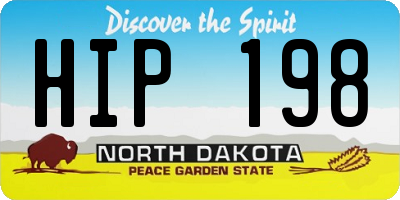 ND license plate HIP198