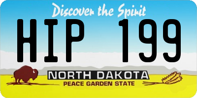 ND license plate HIP199
