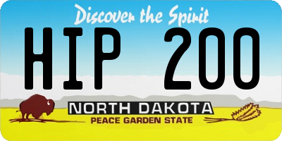 ND license plate HIP200