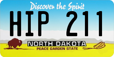 ND license plate HIP211