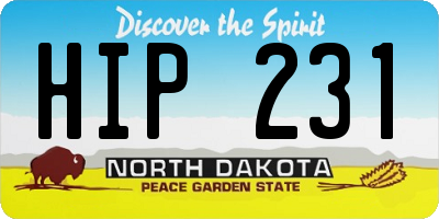 ND license plate HIP231