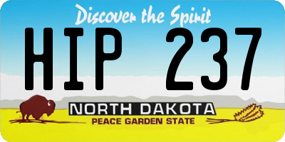 ND license plate HIP237