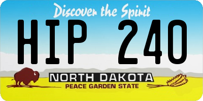 ND license plate HIP240