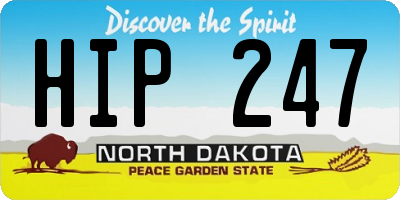 ND license plate HIP247