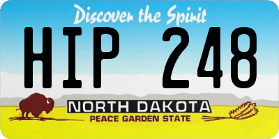 ND license plate HIP248