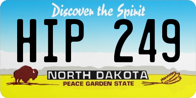ND license plate HIP249