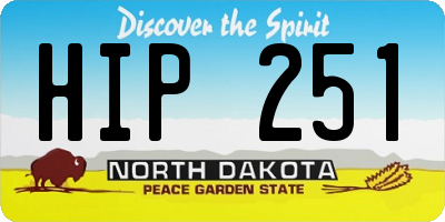 ND license plate HIP251