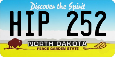 ND license plate HIP252