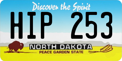 ND license plate HIP253