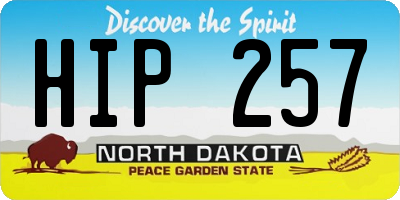 ND license plate HIP257