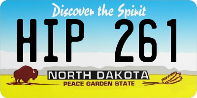 ND license plate HIP261
