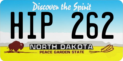 ND license plate HIP262