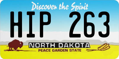 ND license plate HIP263