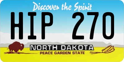 ND license plate HIP270