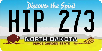 ND license plate HIP273