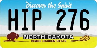 ND license plate HIP276