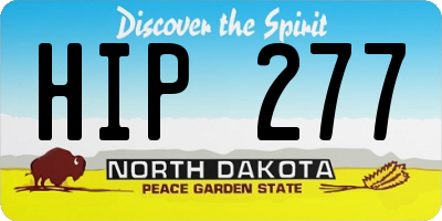 ND license plate HIP277