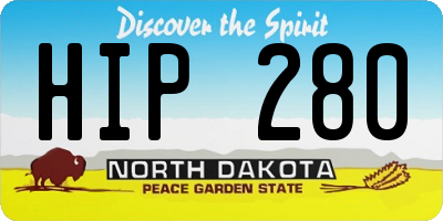 ND license plate HIP280