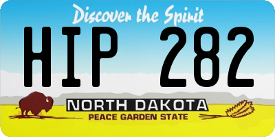 ND license plate HIP282
