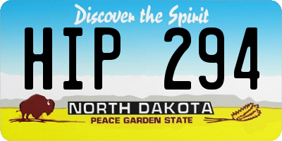 ND license plate HIP294