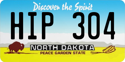 ND license plate HIP304