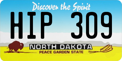 ND license plate HIP309