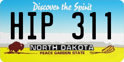 ND license plate HIP311
