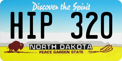 ND license plate HIP320