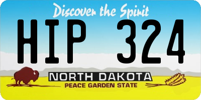 ND license plate HIP324