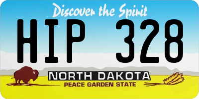 ND license plate HIP328