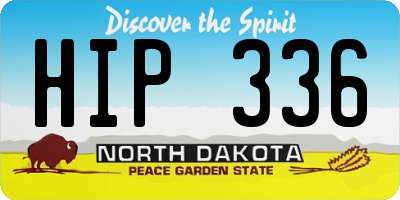ND license plate HIP336