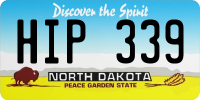 ND license plate HIP339