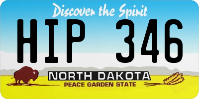 ND license plate HIP346