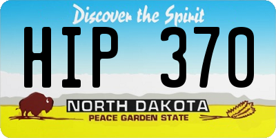 ND license plate HIP370