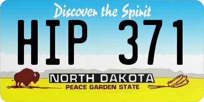 ND license plate HIP371