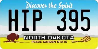 ND license plate HIP395