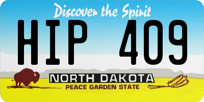 ND license plate HIP409