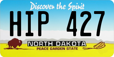 ND license plate HIP427
