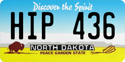 ND license plate HIP436