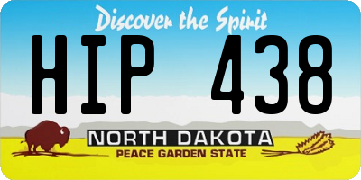 ND license plate HIP438