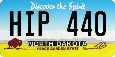 ND license plate HIP440
