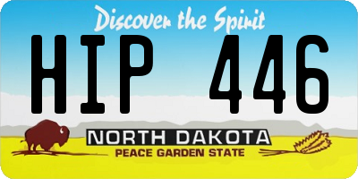 ND license plate HIP446