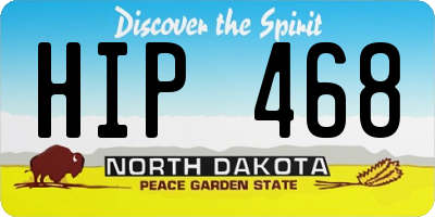 ND license plate HIP468